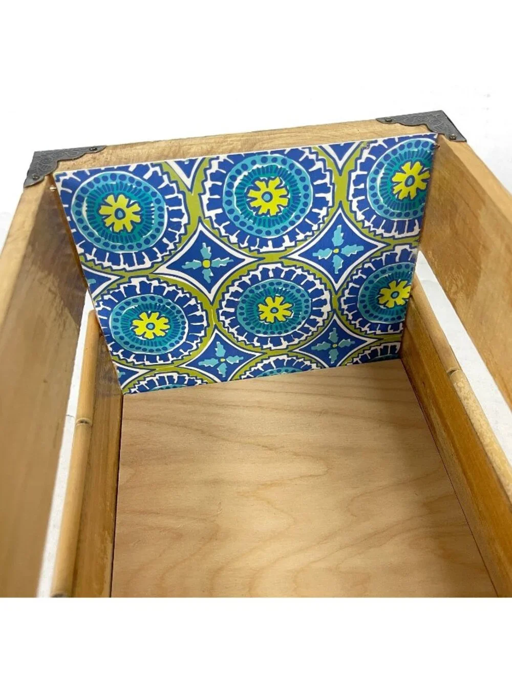 Artisanal Decorative Storage Crate Planter OOAK Wooden CD Box Organizer Boho